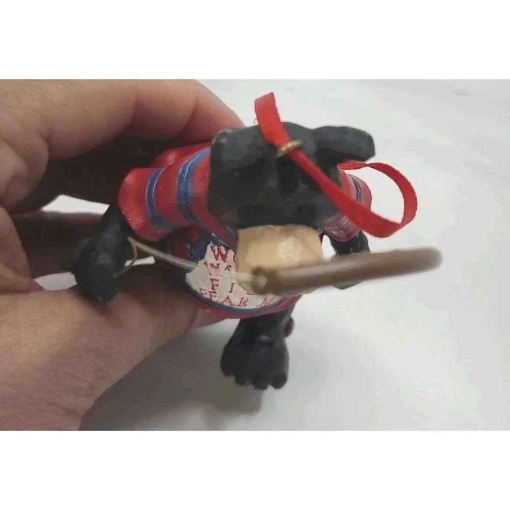 Kurt Adler KSA‎ Black Bear Fishing Figure Ornament Women Want Me Fish Fear Me 5